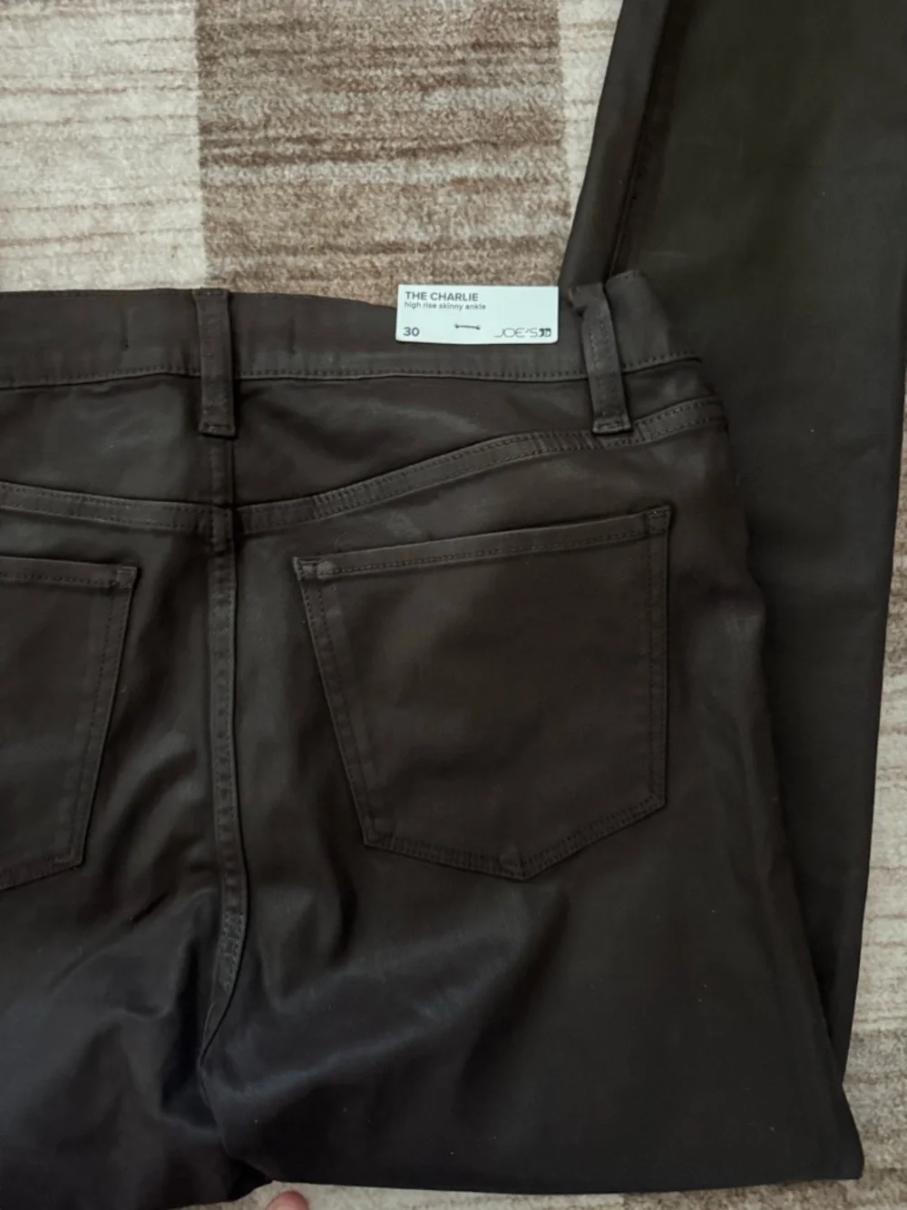 Joe's‎ Jeans Men's Coated Skinny Jeans Brown Size 30 NWT